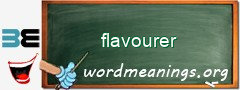 WordMeaning blackboard for flavourer